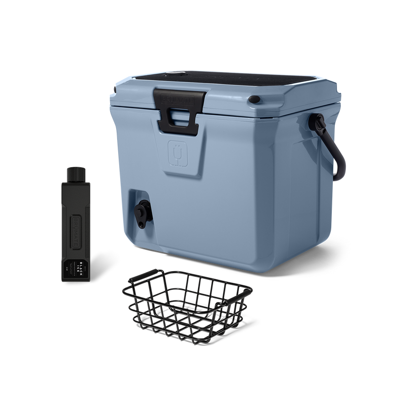 Br Tank 20-Quart Grab + Go Cooler Bundle | Denim - Travel Sip-Starter
