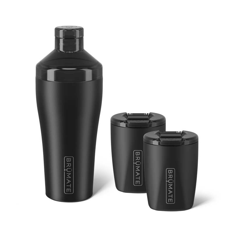Cocktail Shaker + Rocks Bundle | Matte Black | 22/12oz - Signature Bottle-Set