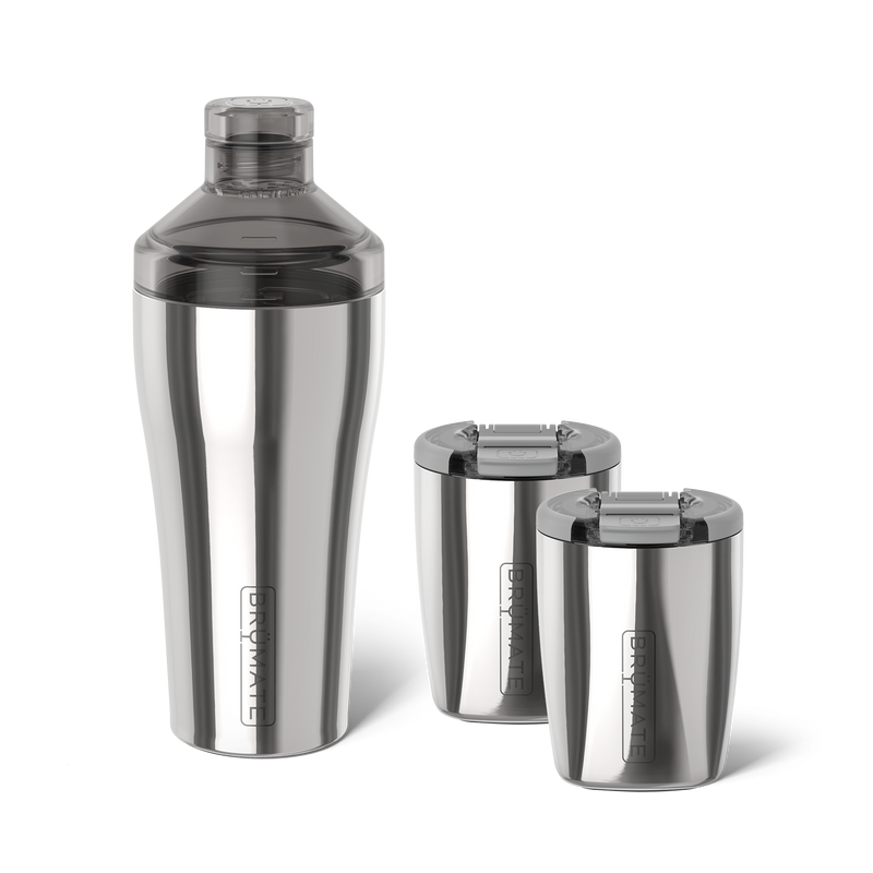 Cocktail Shaker + Rocks Bundle | Polished Stainless | 22/12oz - Simple Hydration-Bundle