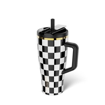 Era Flip 30oz | Black & White Checker - Travel Hydration