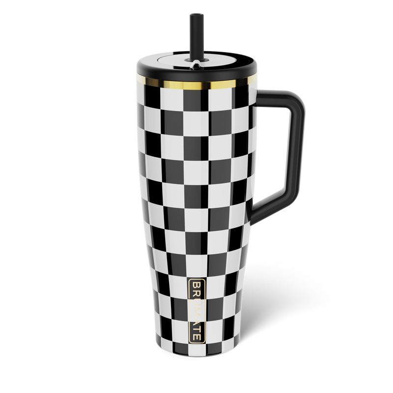 Era 40oz | Black & White Checker - All-Day Beverage