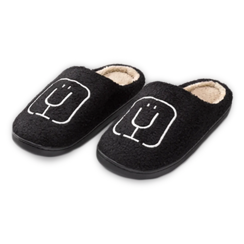 BruMate Fuzzy Slippers | Black - Trail Seasonal-Wear