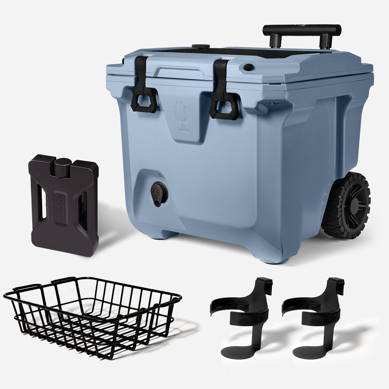 Br Tank 35-Quart Ultimate Day Trip Cooler Bundle | Denim - Lightweight Sip-Set