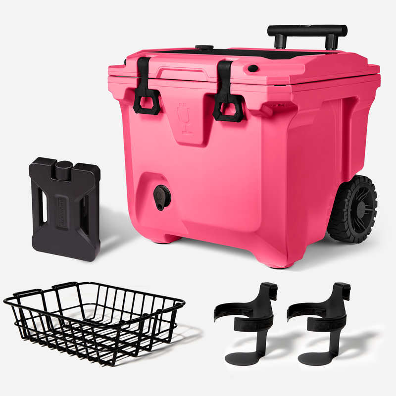 Br Tank 35-Quart Ultimate Day Trip Cooler Bundle | Neon Pink - Roadtrip Sip-Set