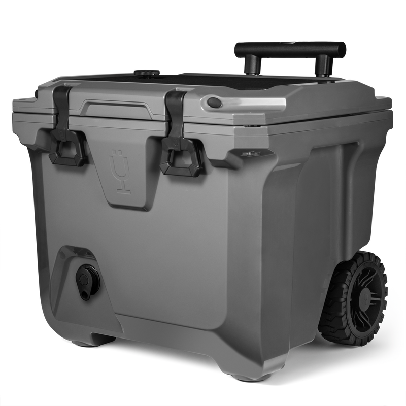 Br Tank 35-Quart Rolling Cooler | Charcoal - Home Ice-Ready