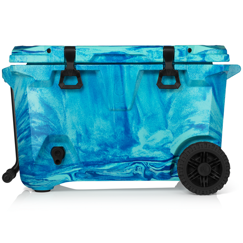 Br Tank 55-Quart Rolling Cooler | Ocean Swirl - Comfort Getaway