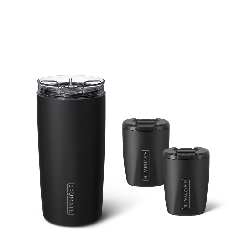 On The Rocks Bundle | Matte Black | 49/12oz - Clean Sip-Starter